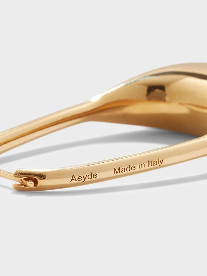 Women Eleanora 18kt GoldPlated Hoop Earrings Aeyde Earrings
