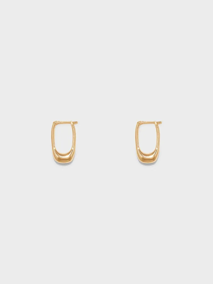 Women Elton 18kt GoldPlated Hoop Earrings Aeyde Earrings
