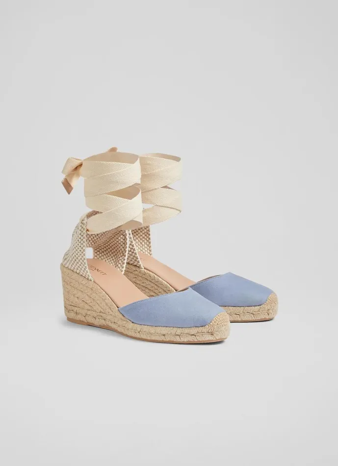 Women Espadrilles LKBennett Maureen Blue Suede Espadrilles Blue Women Espadrilles LKBennett Maureen Blue Suede Espadrilles Blue