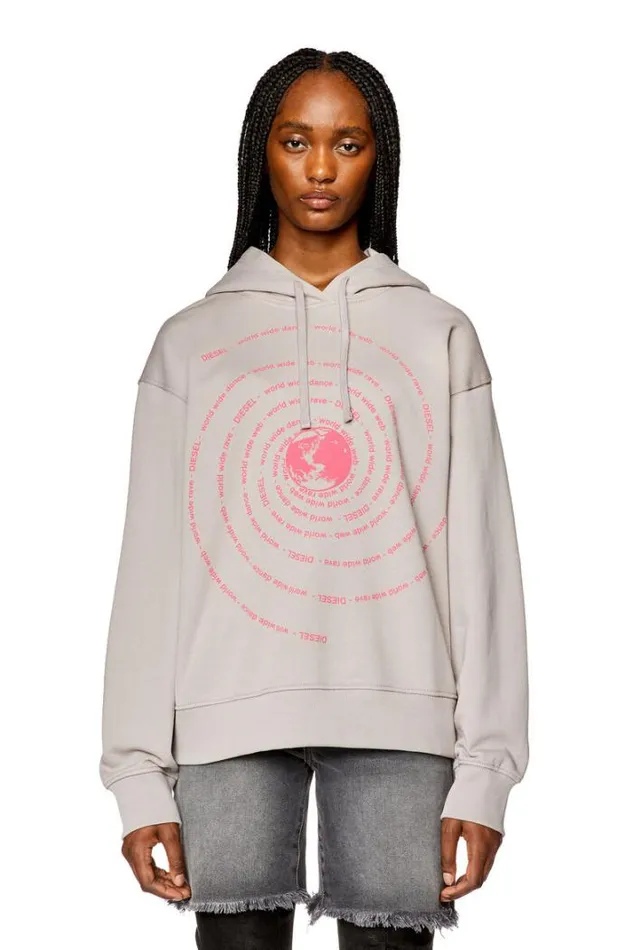 Women FMaxinneHood Grey Diesel Sweaters