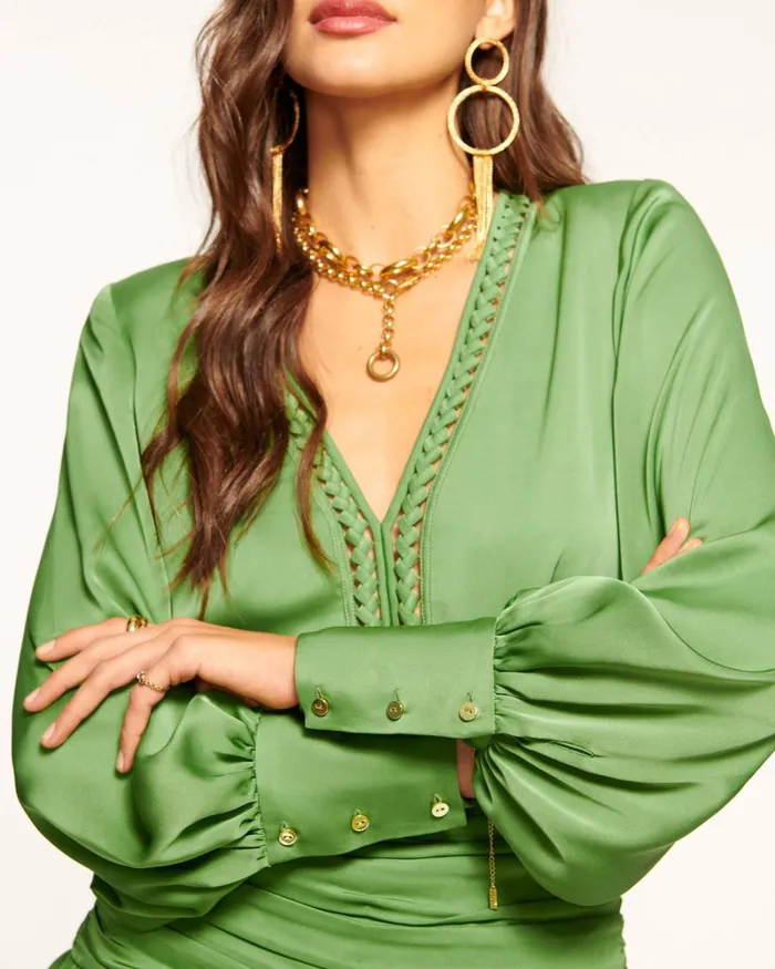 Women Faith Ruched Mini Dress Spruce Ramy Brook Dresses Women Faith Ruched Mini Dress Spruce Ramy Brook Dresses