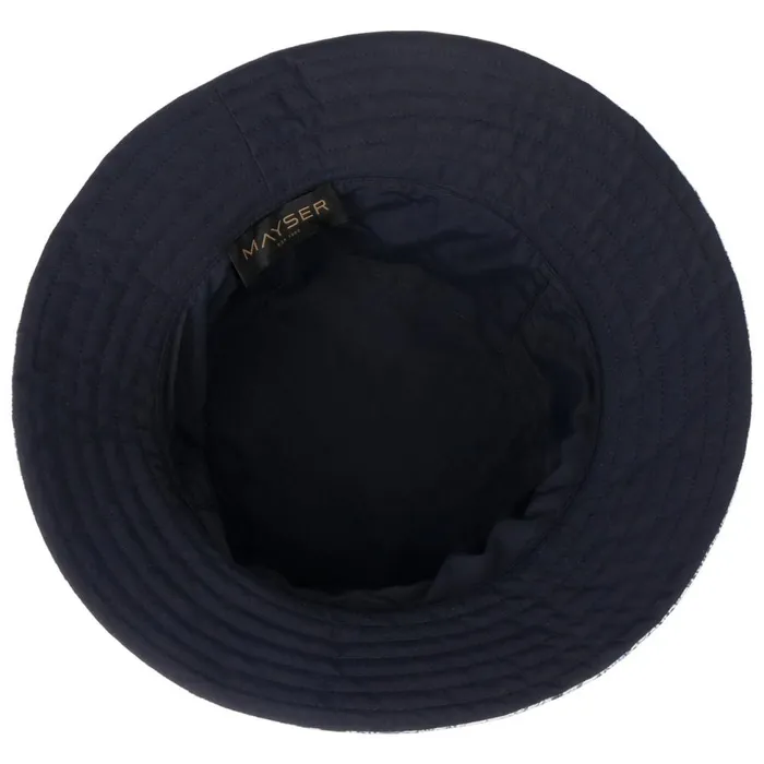 Women Floppy Hats Mayser Malu Paisley Reversible Hat Dark Blue Women Floppy Hats Mayser Malu Paisley Reversible Hat Dark Blue