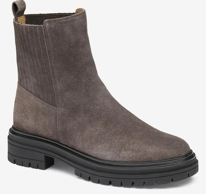 Women Gianna Gore Boot Dark Gray Suede JohnstonandMurphy Boots and Booties