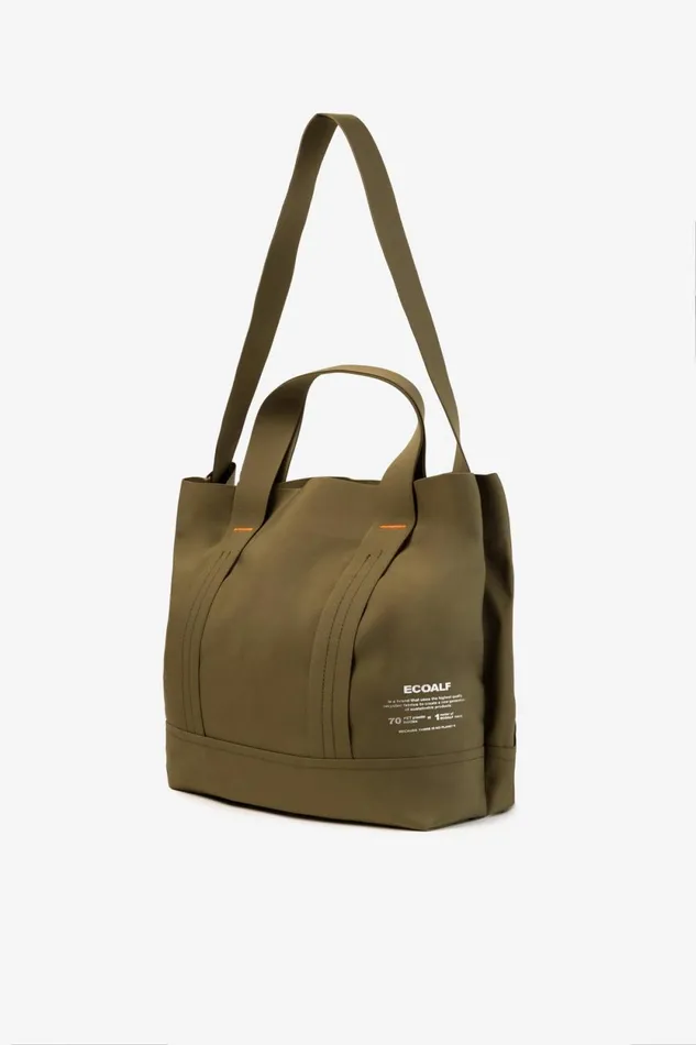 Women Green Bonded Shopper L Ecoalf Handbags