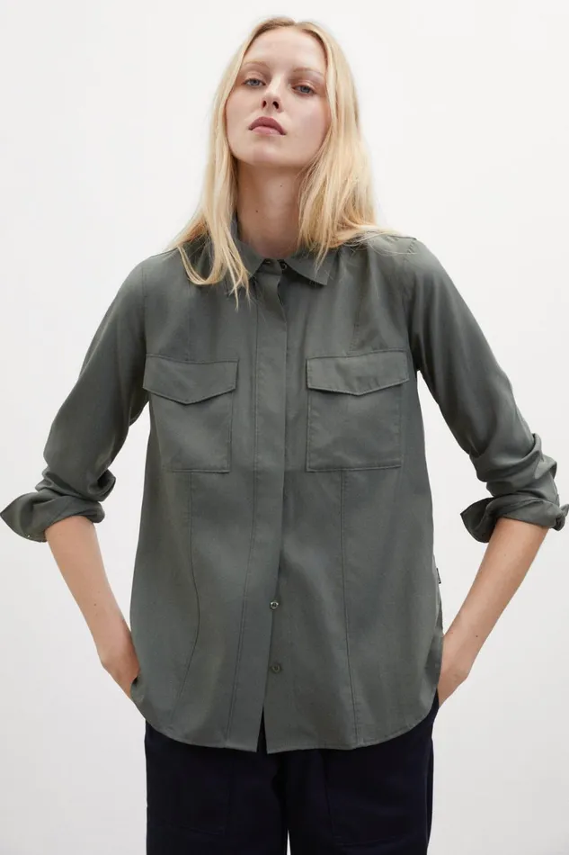 Women Green Emma Shirt Ecoalf Shirts
