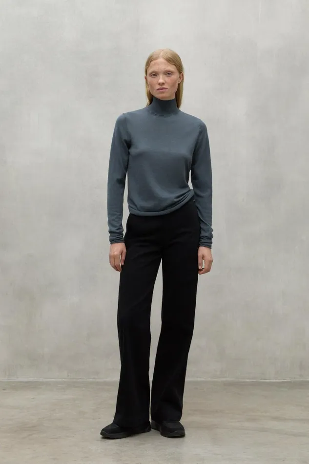 Women Green Faya Turtleneck Jumper Ecoalf Knitwear