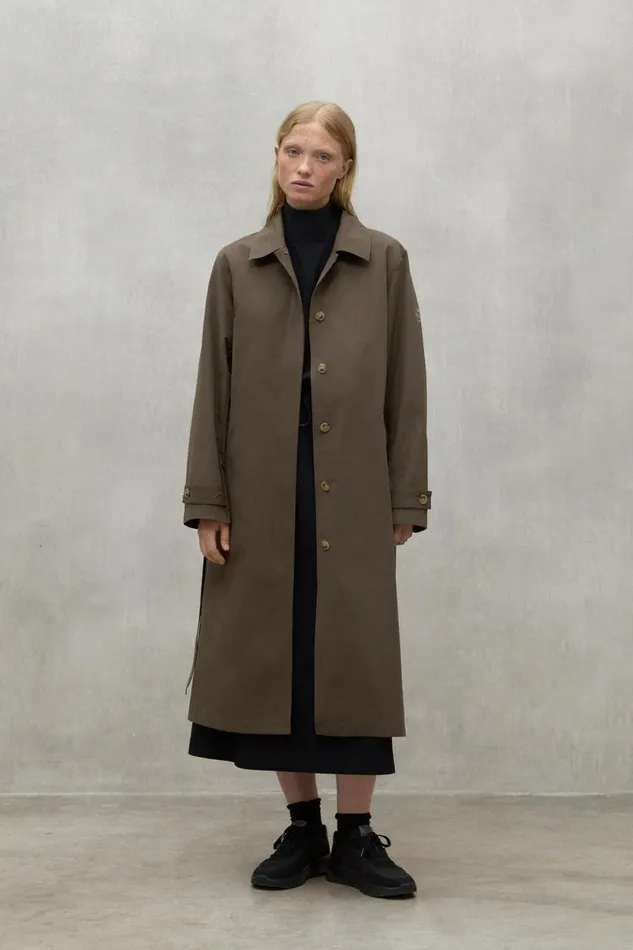 Women Green Taga Trench Coat Ecoalf Coats And Jackets