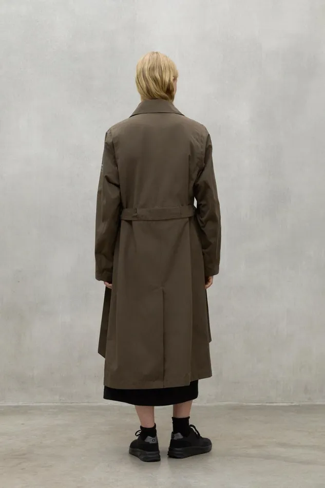 Women Green Taga Trench Coat Ecoalf Coats And Jackets