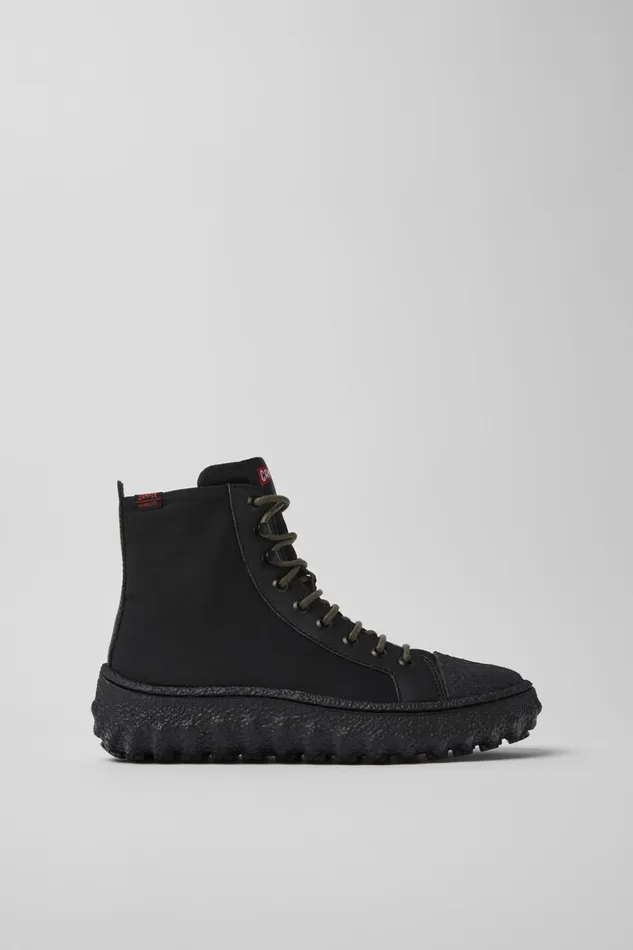 Women Ground PrimaLoft MICHELIN Black Textile And Leather Ankle Boots Camper Ankle Boots Women Ground PrimaLoft MICHELIN Black Textile And Leather Ankle Boots Camper Ankle Boots