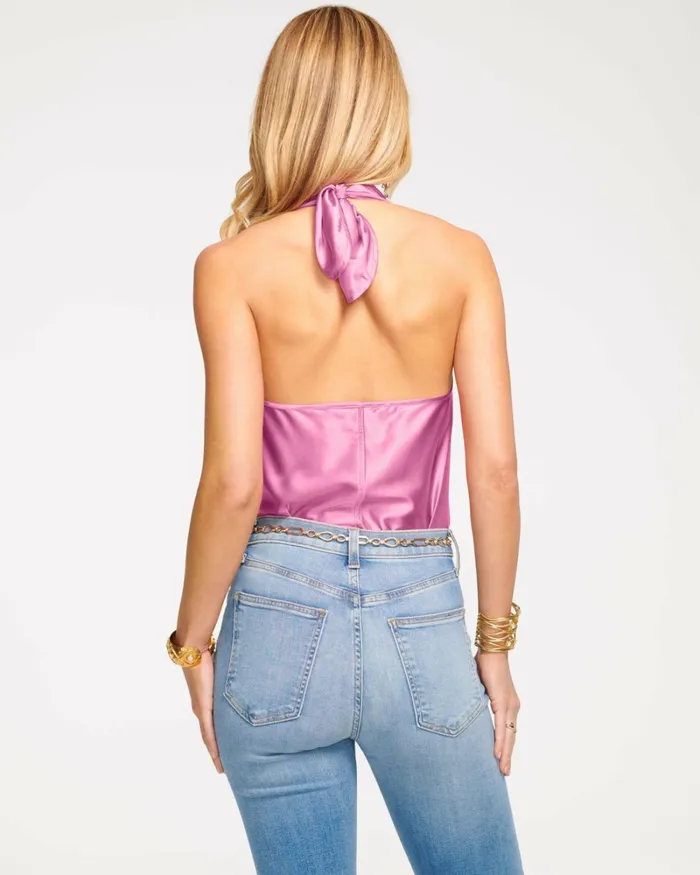 Women Harriet Halter Tank Top Bright Amethyst Ramy Brook Tops Women Harriet Halter Tank Top Bright Amethyst Ramy Brook Tops
