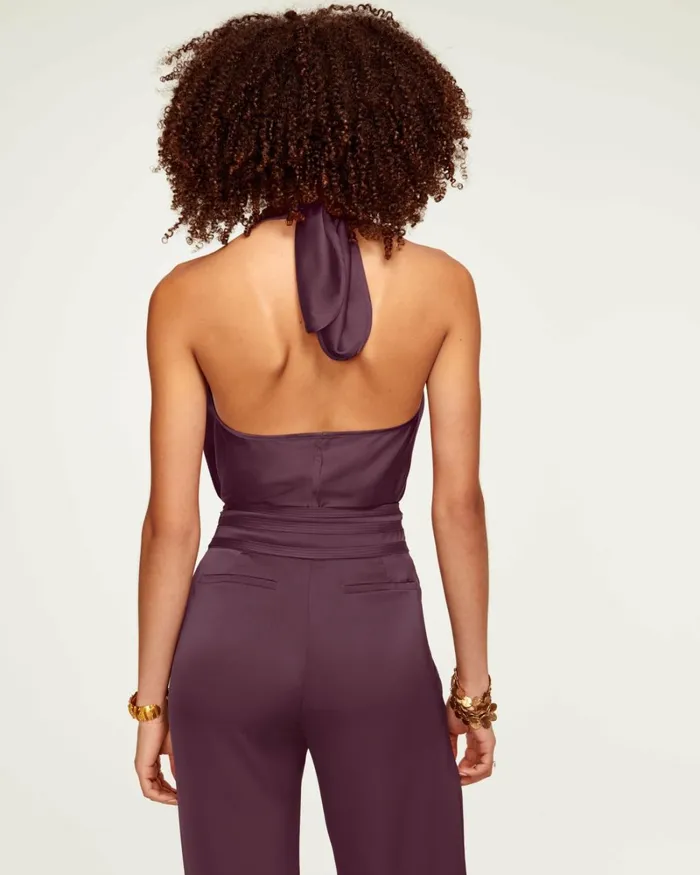 Women Harriet Halter Tank Top Bright Amethyst Ramy Brook Tops Women Harriet Halter Tank Top Bright Amethyst Ramy Brook Tops