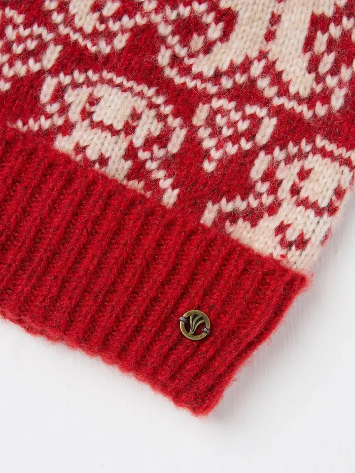 Women Hats Fat Face Red Ginger Bread Beanie Hat Women Hats Fat Face Red Ginger Bread Beanie Hat