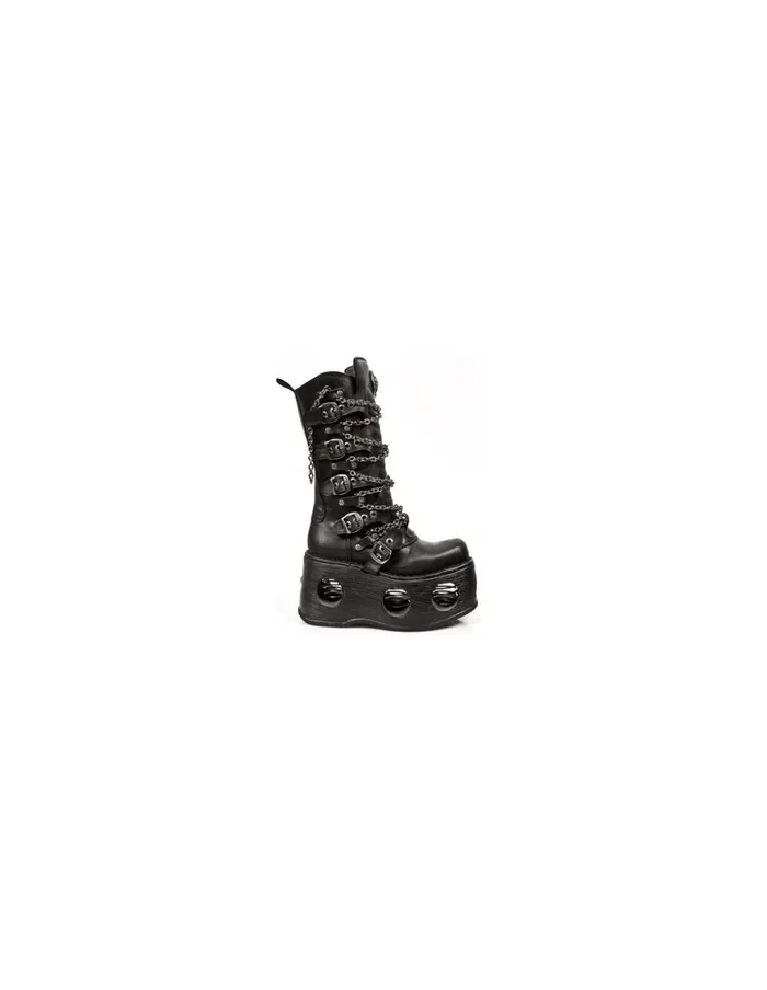 Women High Boot Metallic M1013C1 New Rock High Heels