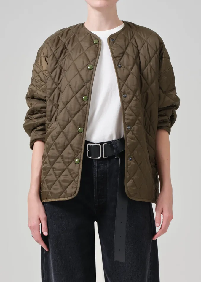Women Jackets and Coats Citizens Of Humanity Huntleigh Quilted Coat In Army