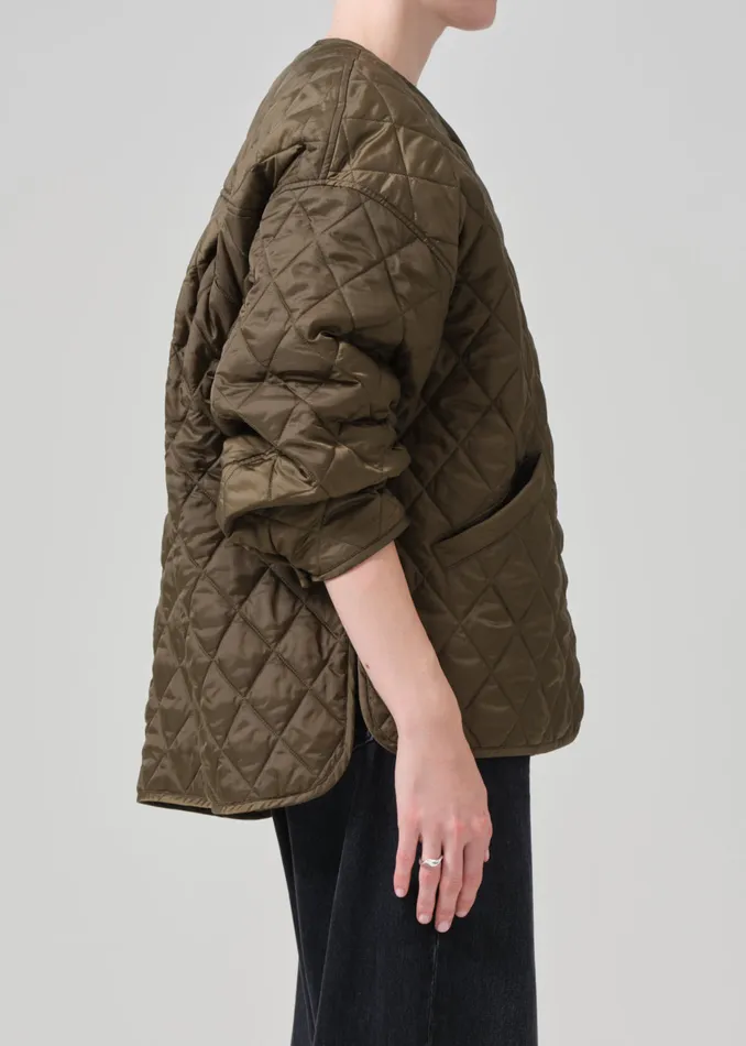 Women Jackets and Coats Citizens Of Humanity Huntleigh Quilted Coat In Army