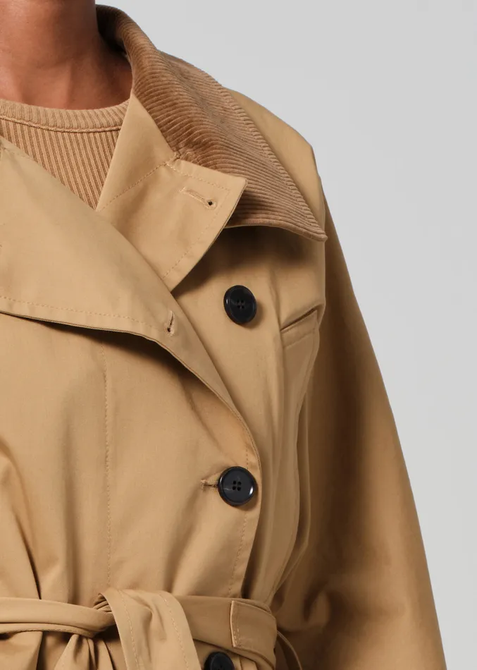Women Jackets and Coats Citizens Of Humanity Kiernen Cropped Barn Jacket In British Tan