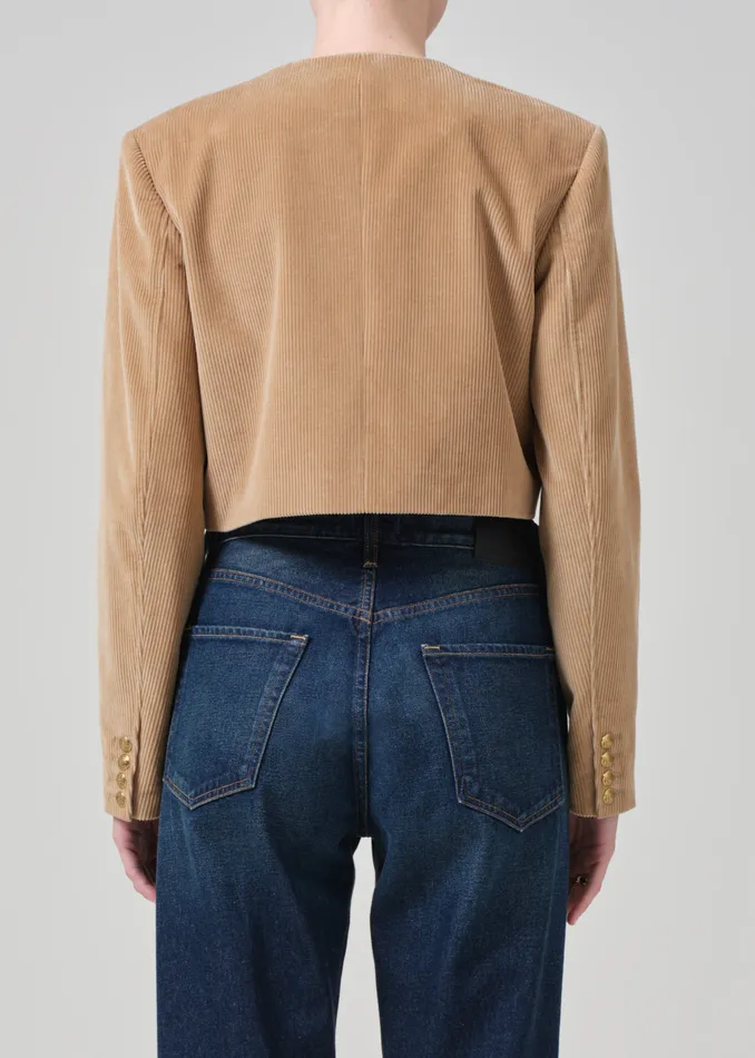 Women Jackets and Coats Citizens Of Humanity Pia Cropped Jacket In Ambra