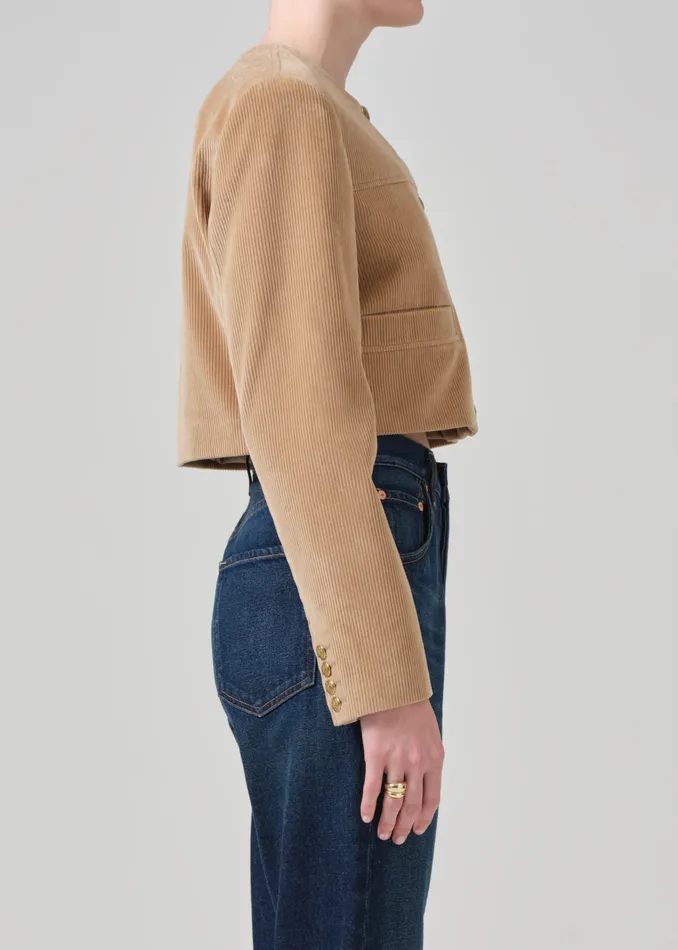 Women Jackets and Coats Citizens Of Humanity Pia Cropped Jacket In Ambra