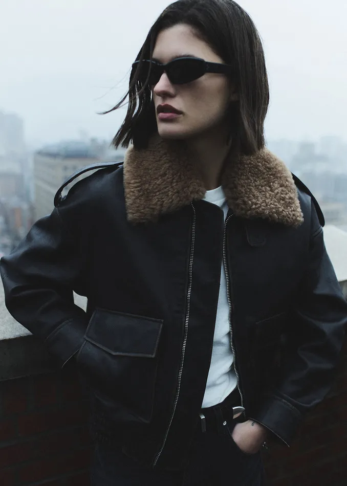 Women Jackets and Coats Citizens Of Humanity Santiago Pilot Jacket In Hickory