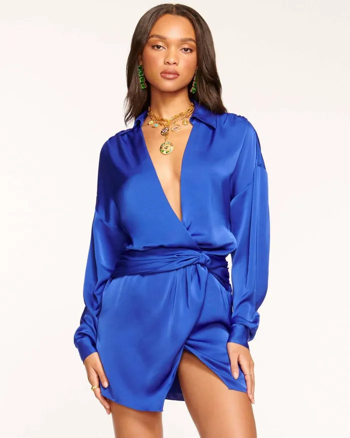 Women Jaymie Wrap Mini Dress Black Ramy Brook Dresses Women Jaymie Wrap Mini Dress Black Ramy Brook Dresses