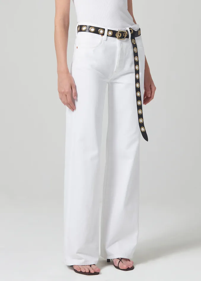 Women Jeans Citizens Of Humanity Annina High Rise Wide Leg 30034 In Seashell
