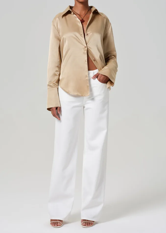 Women Jeans Citizens Of Humanity Annina High Rise Wide Leg 30034 In Soft White Women Jeans Citizens Of Humanity Annina High Rise Wide Leg 30034 In Soft White
