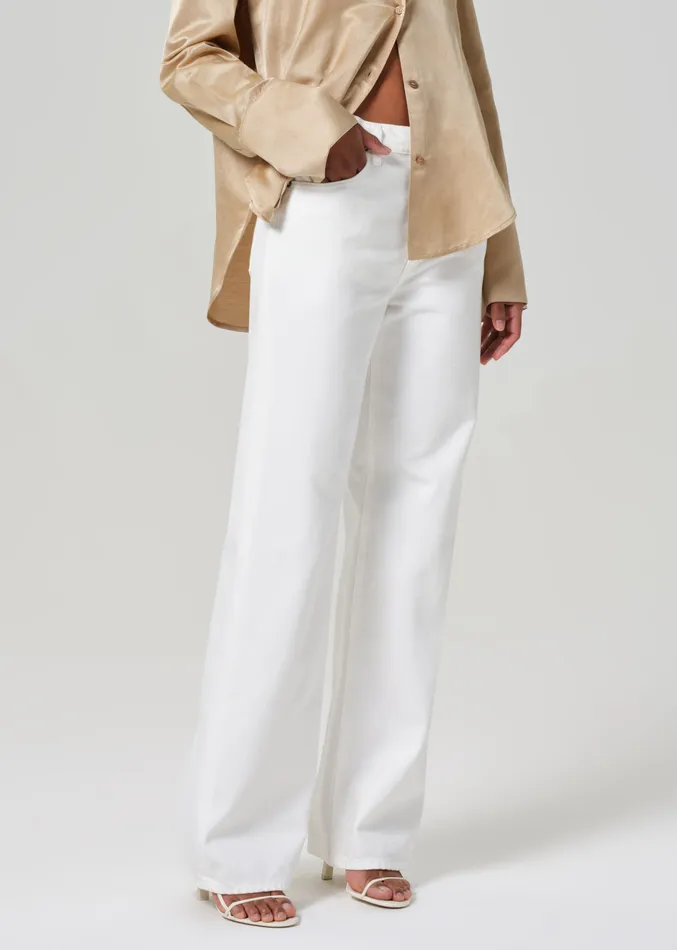 Women Jeans Citizens Of Humanity Annina High Rise Wide Leg 30034 In Soft White