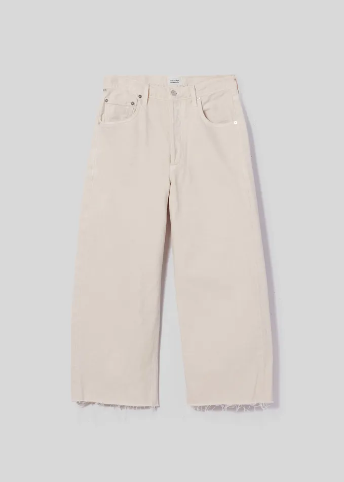 Women Jeans Citizens Of Humanity Ayla Raw Hem Crop In Almondette