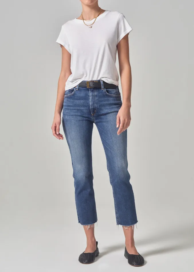Women Jeans Citizens Of Humanity Daphne Crop High Rise Stovepipe In Keepsake