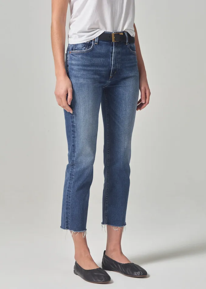 Women Jeans Citizens Of Humanity Daphne Crop High Rise Stovepipe In Keepsake