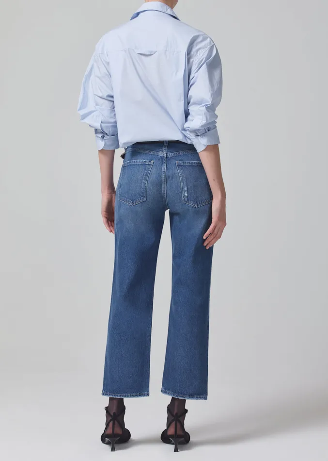Women Jeans Citizens Of Humanity Emery Crop Relaxed Straight In Oasis