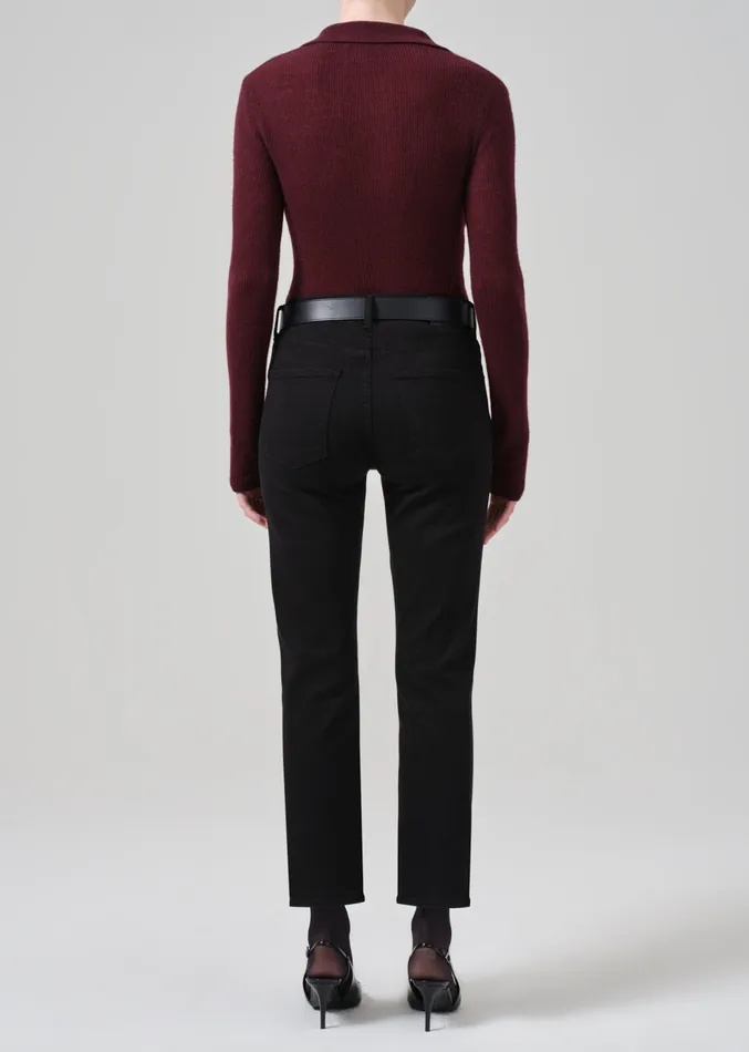 Women Jeans Citizens Of Humanity Isola Slim Crop In Plush Black
