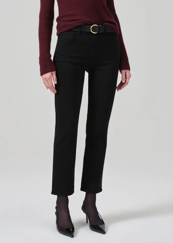 Women Jeans Citizens Of Humanity Isola Slim Crop In Plush Black