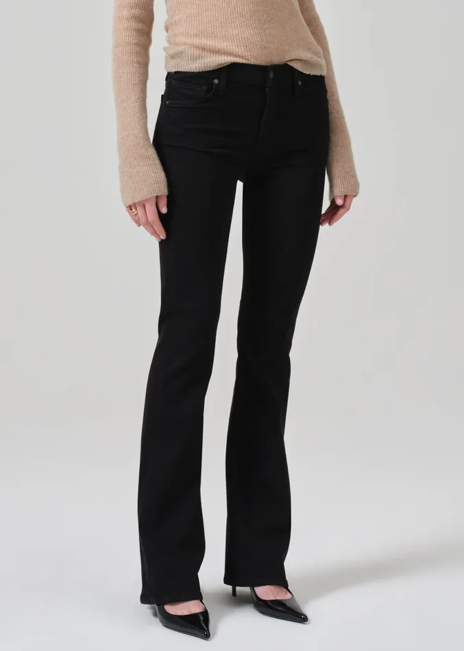 Women Jeans Citizens Of Humanity Lilah High Rise Bootcut 325034 In Plush Black