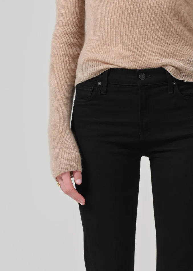 Women Jeans Citizens Of Humanity Lilah High Rise Bootcut 325034 In Plush Black