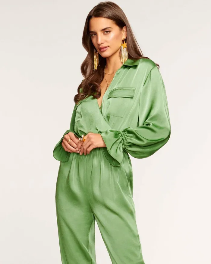 Women Josephine Long Sleeve Jumpsuit Black Ramy Brook Dresses