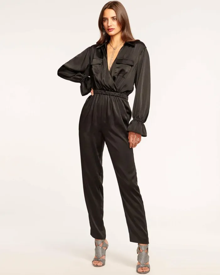 Women Josephine Long Sleeve Jumpsuit Black Ramy Brook Dresses Women Josephine Long Sleeve Jumpsuit Black Ramy Brook Dresses