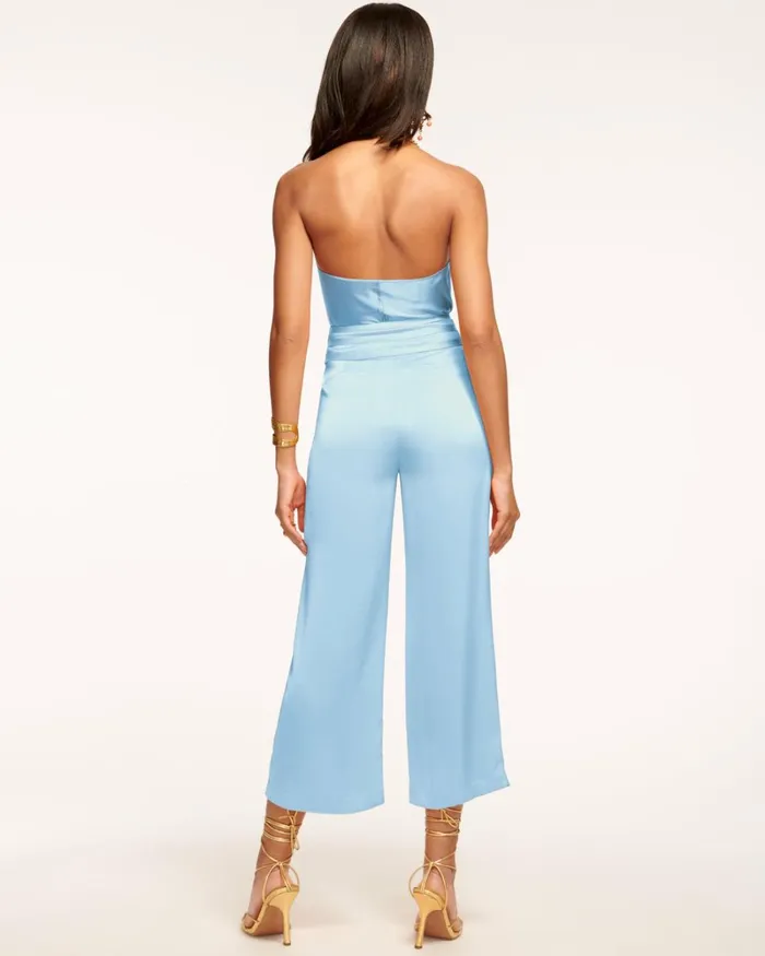 Women Joss Cropped Wide Leg Pant Ivory Ramy Brook Pants