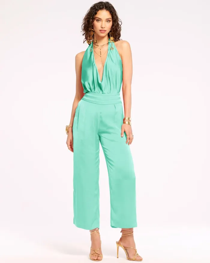 Women Joss Cropped Wide Leg Pant Ivory Ramy Brook Pants