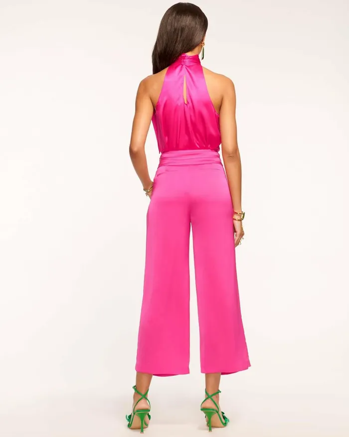 Women Joss Cropped Wide Leg Pant Ivory Ramy Brook Pants