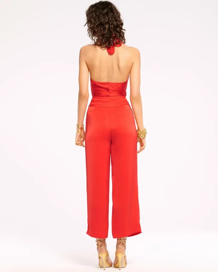 Women Joss Cropped Wide Leg Pant Ivory Ramy Brook Pants