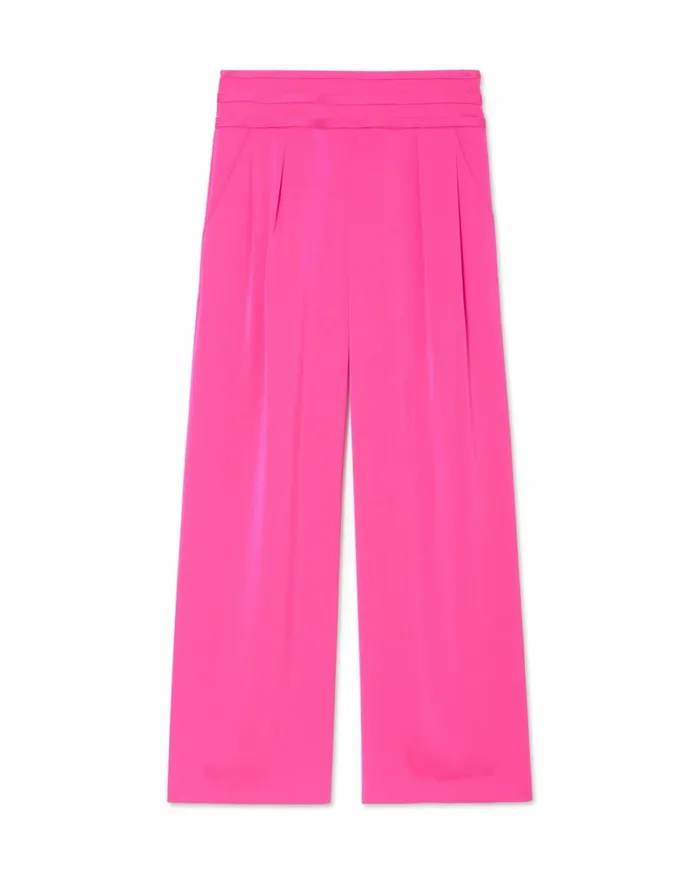 Women Joss Cropped Wide Leg Pant Ivory Ramy Brook Pants