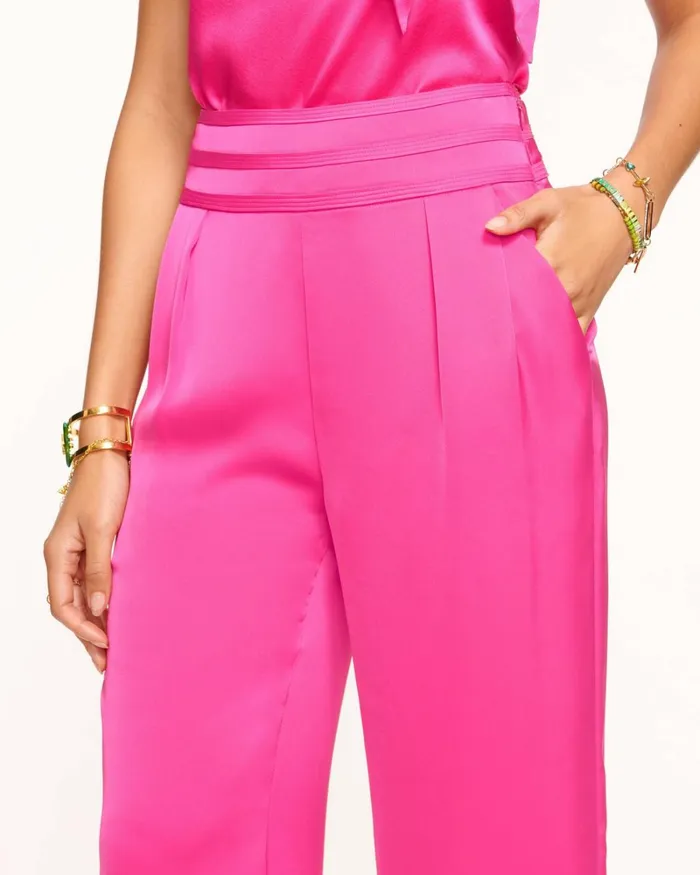 Women Joss Cropped Wide Leg Pant Ivory Ramy Brook Pants