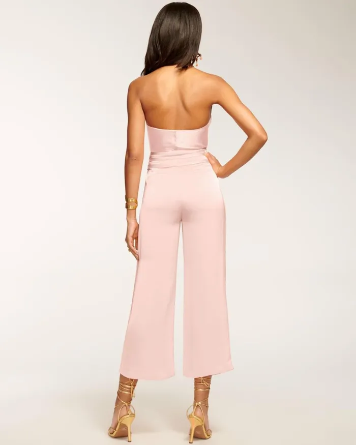 Women Joss Cropped Wide Leg Pant Ivory Ramy Brook Pants