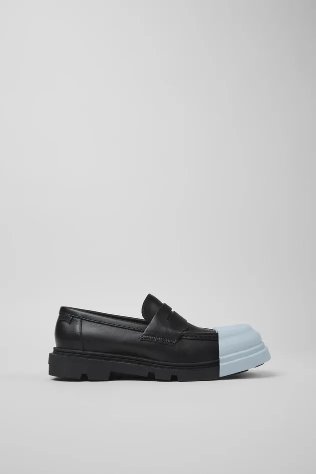 Women Junction Black Leather Loafers Camper Formal Shoes Women Junction Black Leather Loafers Camper Formal Shoes