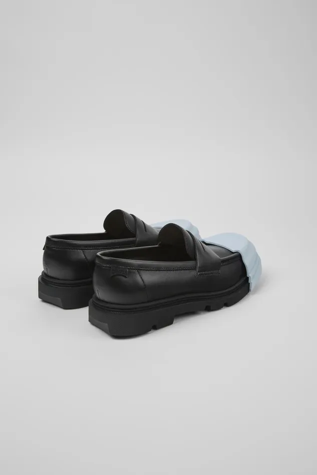 Women Junction Black Leather Loafers Camper Formal Shoes Women Junction Black Leather Loafers Camper Formal Shoes