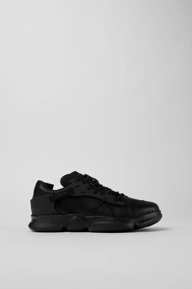Women Karst Black Leather And Textile Sneakers Camper Sneakers Women Karst Black Leather And Textile Sneakers Camper Sneakers