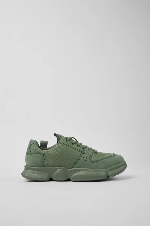 Women Karst Green Leather And Recycled PET Sneakers Camper Sneakers Women Karst Green Leather And Recycled PET Sneakers Camper Sneakers