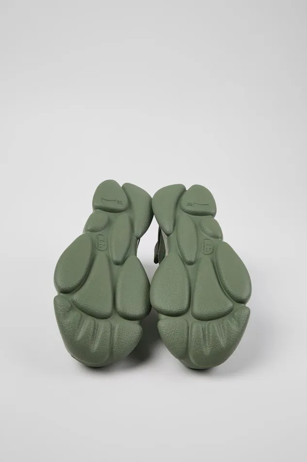 Women Karst Green Leather And Recycled PET Sneakers Camper Sneakers Women Karst Green Leather And Recycled PET Sneakers Camper Sneakers