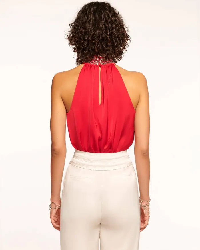 Women Kennedi High Neck Tank Top Soiree Red Ramy Brook Tops Women Kennedi High Neck Tank Top Soiree Red Ramy Brook Tops